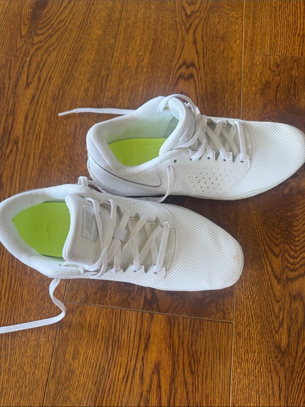 Nike White Cheer Shoes.
